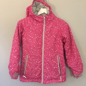 Lands End Pink Coat Girls Size S (7-8)